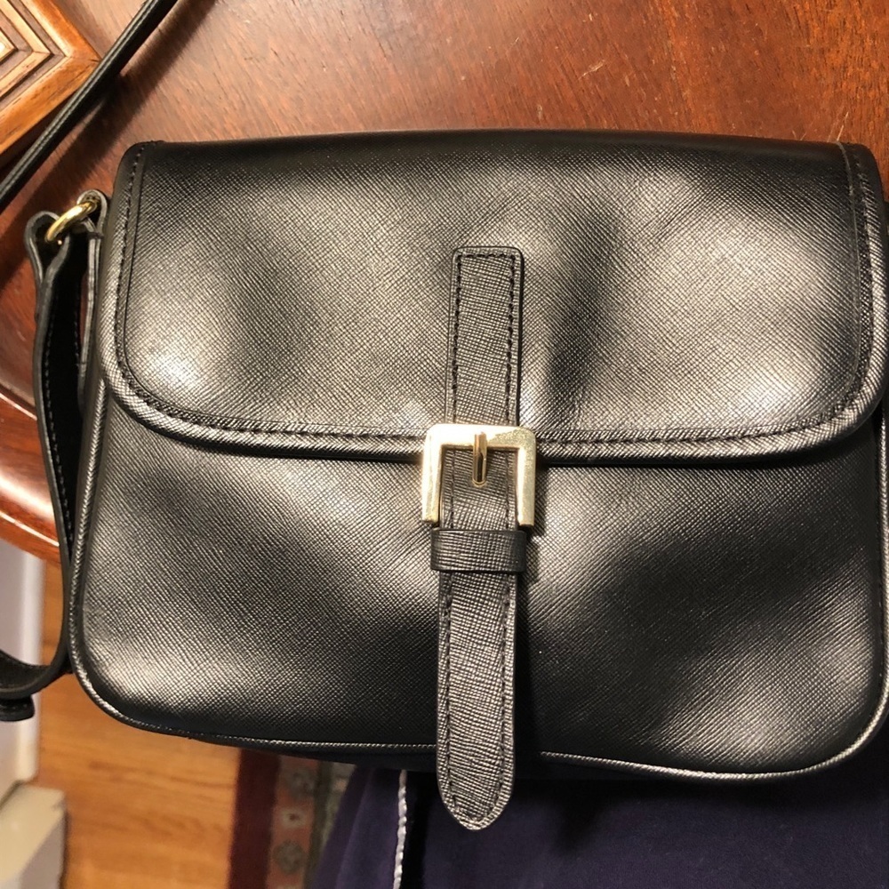 Black Leather Bag EUC! - Picture 6 of 8